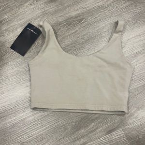 Gray brandy Melville crop top